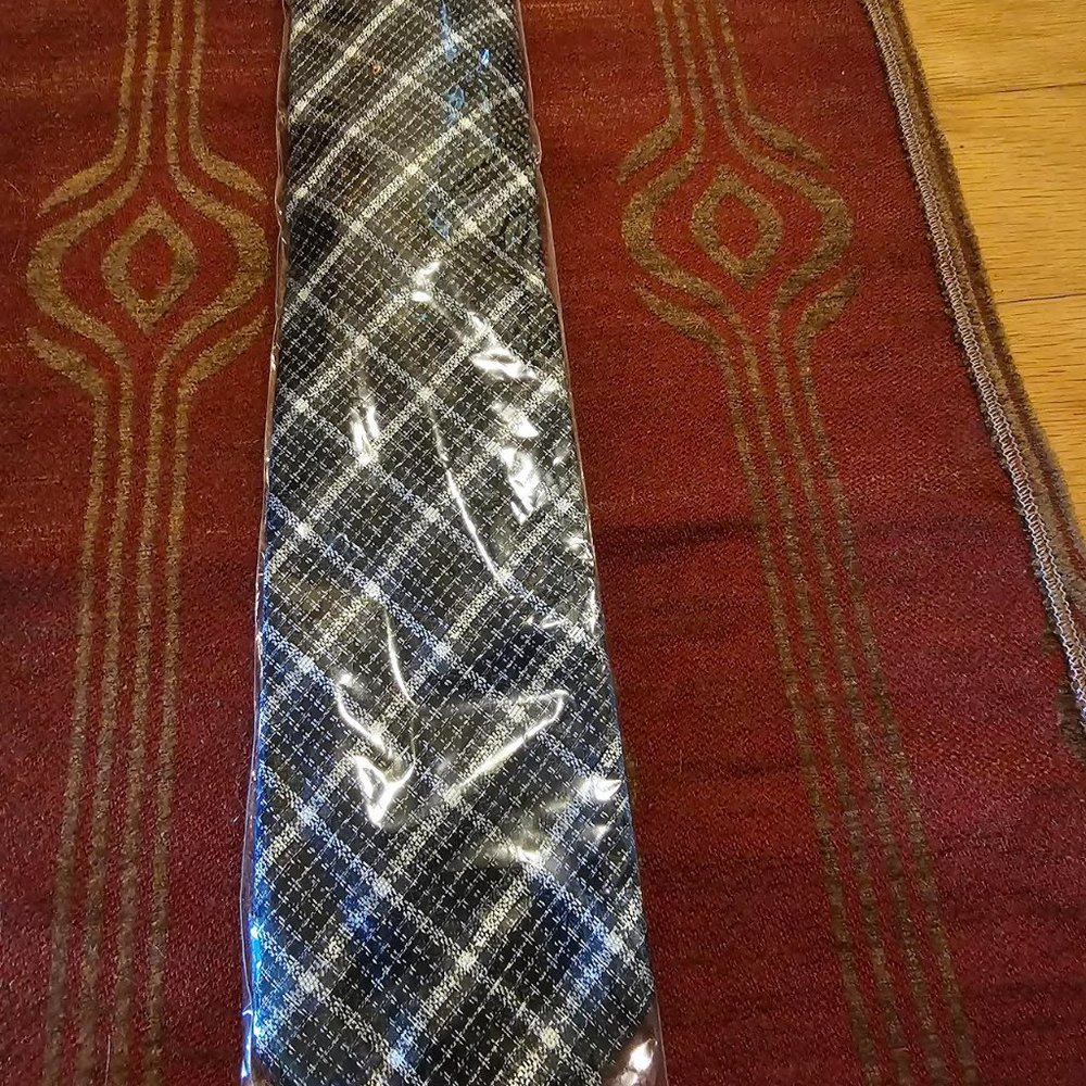 Tom Ford Woven Tie Grey/White/Black - New